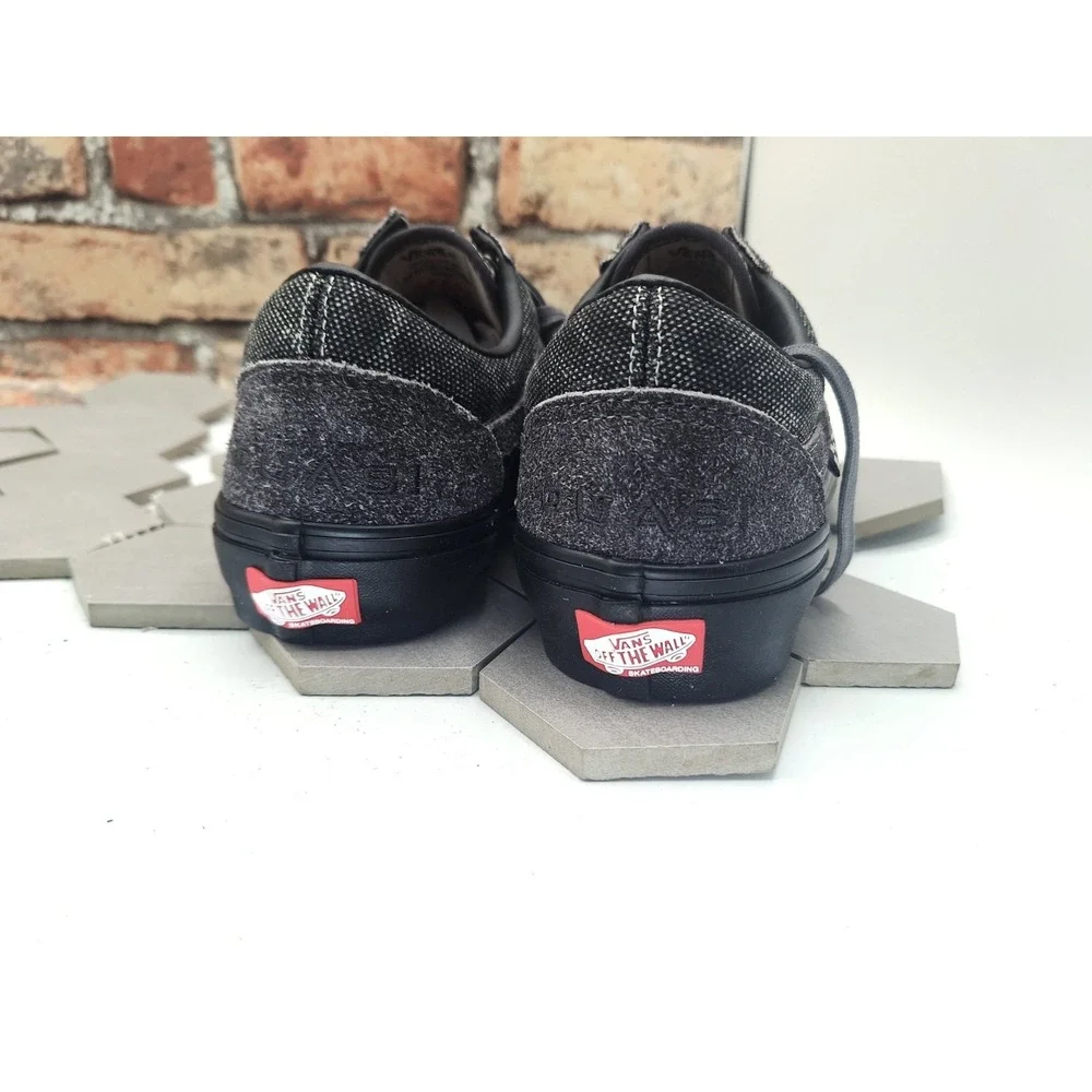 Vans x Quasi Skate Old Skool 2022 Asphalt Grey Washed Denim Look Black Men Sz 7 - Picture 8 of 12